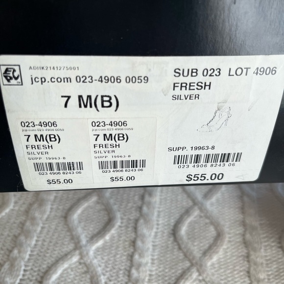 Jacqueline Ferar Vintage Rhinestone Silver Sandal Heels Women’s size 7 - Picture 2 of 12